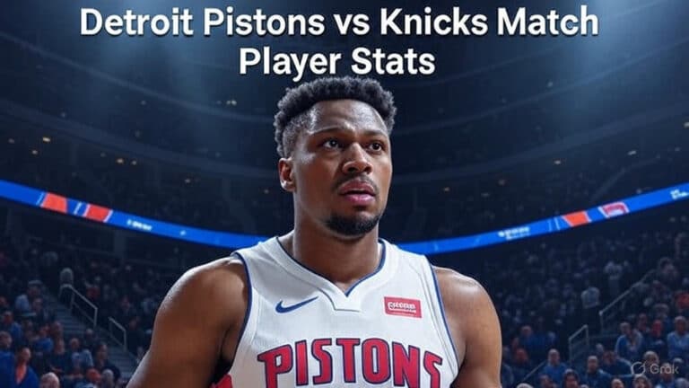 Detroit Pistons vs Knicks Match Player Stats