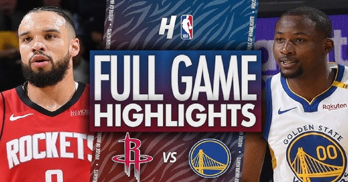 golden state warriors vs houston rockets match player stats